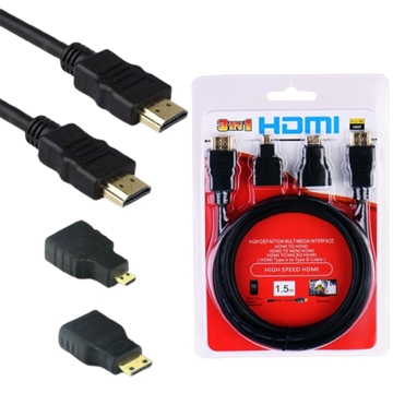 Imagen de CABLE HDMI TRIPLE MINI Y MICRO HDMI