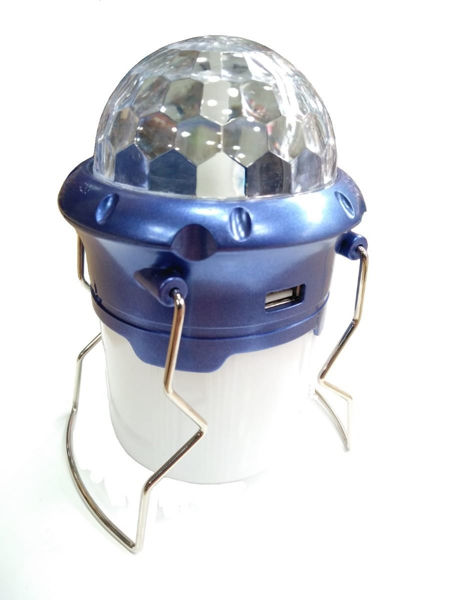 Imagen de BOMBITA EFECTO LUCES LED RGB 307 RECARGABLE 2EN1/9107