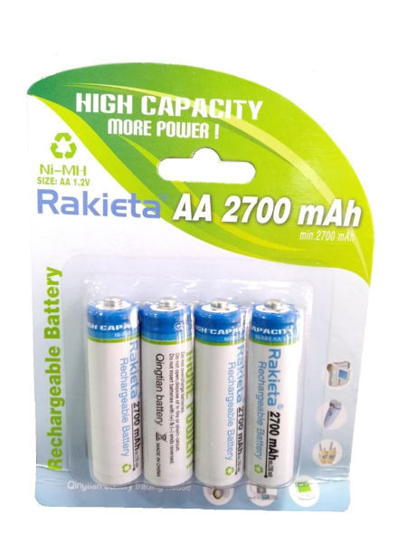 Imagen de Pilas Recargables Aa 2700mah X 4 (a2700)
