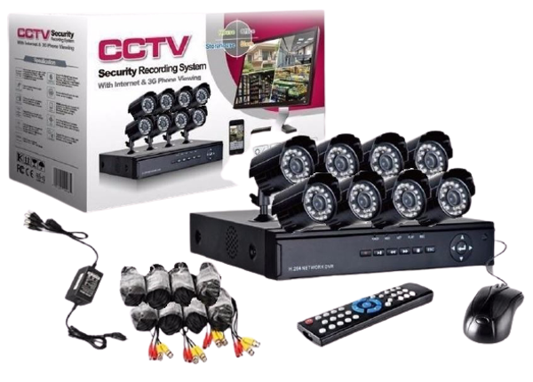 Imagen de KIT DVR CON 8CAMARAS H2648