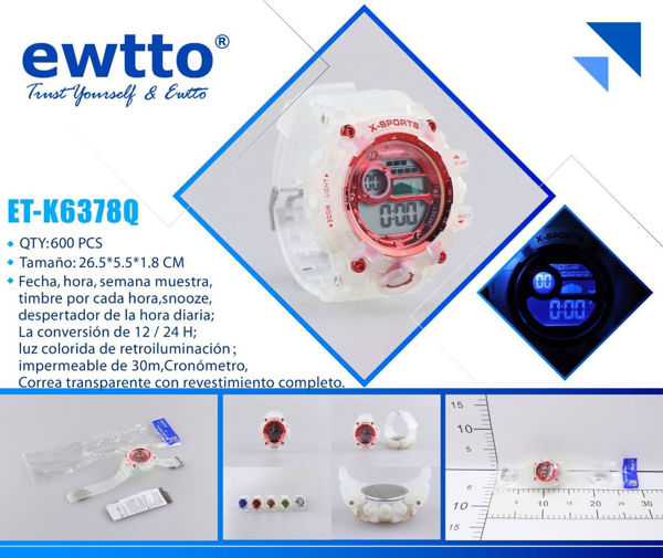 Imagen de RELOJ PULSERA EWTTO K6378