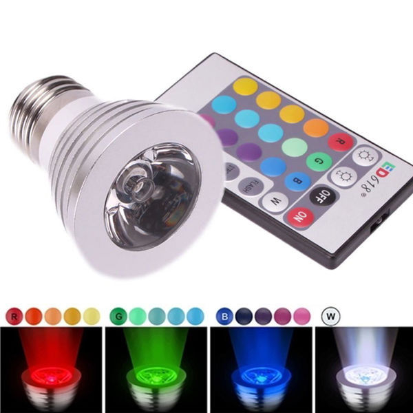Imagen de BOMBITA EFECTO LUCES  RGB C/CONTROL SD1