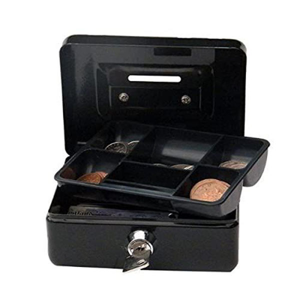 Imagen de CAJA METALICA SEGURIDAD CON LLAVE-HC66002 12,5CM- JT125