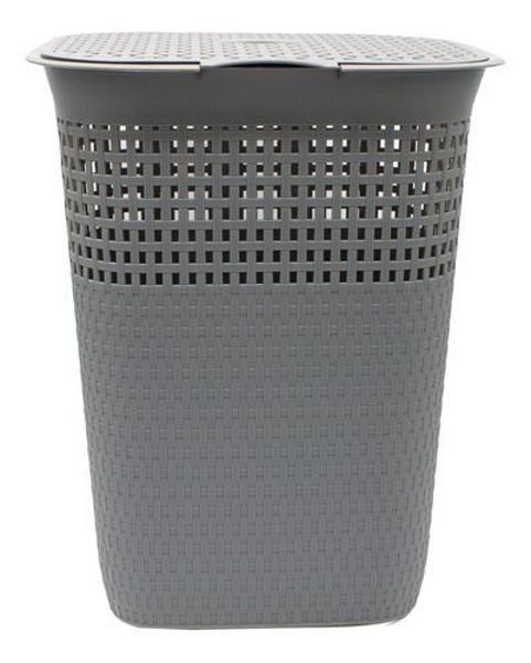 Imagen de CANASTO  PARA ROPA CON TAPAHX701 55L 44.5X36.5X58CM
