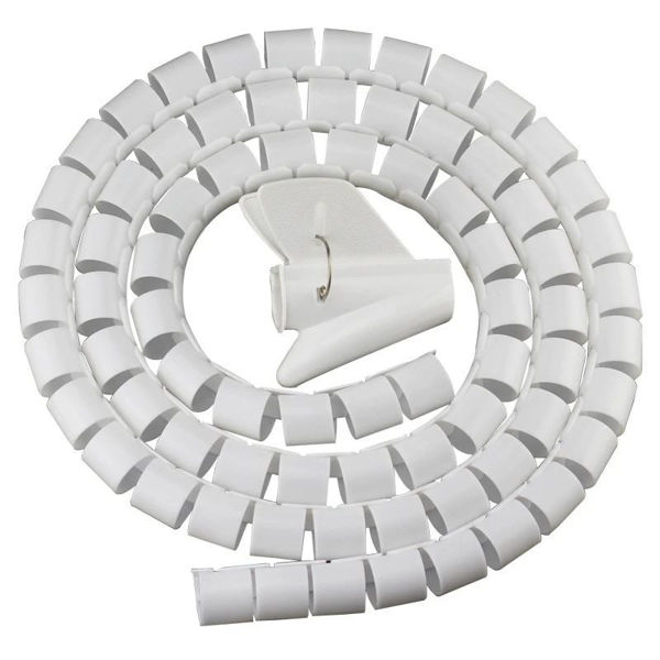 Imagen de ORGANIZADOR DE CABLES ESPIRAL ANCHO 6-8MM 2 MTS HT8MM