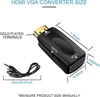 Imagen de FICHA ADAPTADORA VGA A HDMI  CON AUDIO EM1121