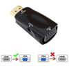 Imagen de FICHA ADAPTADORA VGA A HDMI  CON AUDIO EM1121