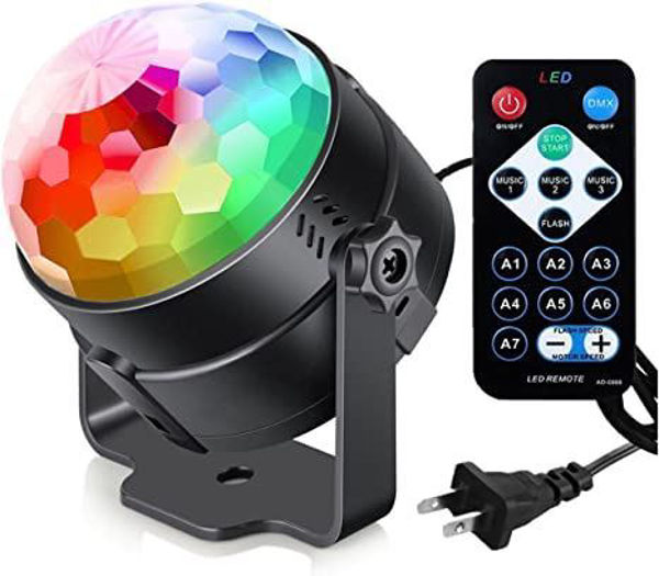 Imagen de LUZ DE FIESTA RGB  USB CON CONTROL REMOTO- YSH006