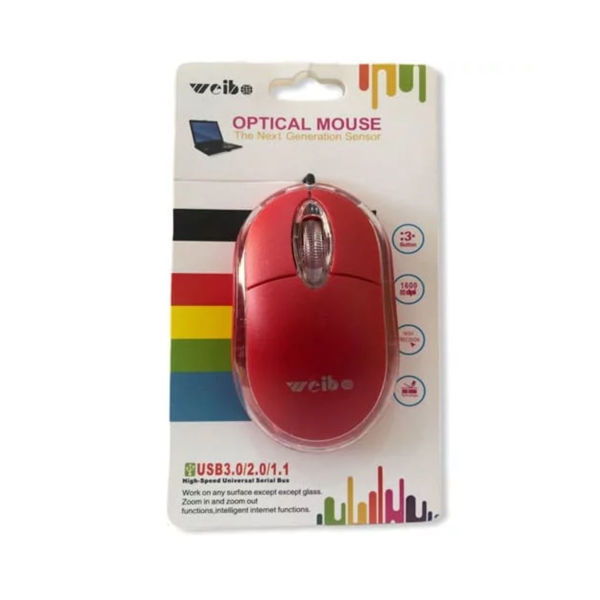 Imagen de MOUSE  CABLEADO WEIBO -JW0099