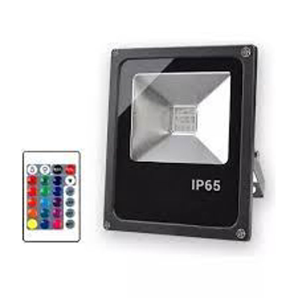 Imagen de LUZ FOCO CUADRADO LED EFECTO -10W RGB -