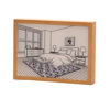 Imagen de CUADRO LED DORMITORIO GATO ROJEM -HBLP