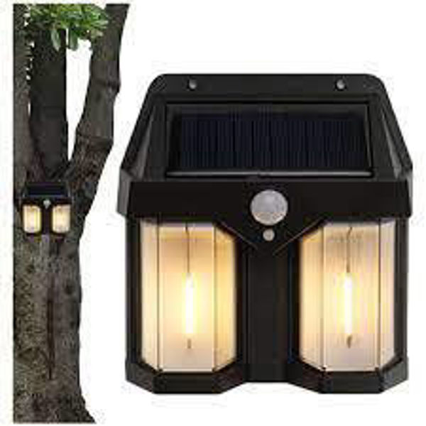 Imagen de LAMPARA DE PARED SOLAR DOBLE LUZ - 618-2