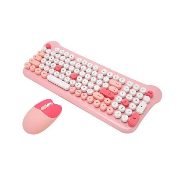 Imagen de COMBO TECLADO Y MOUSE  TECLAS REDONDAS-AS212