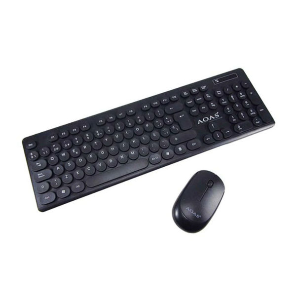 Imagen de COMBO TECLADO Y MOUSE A1012 AOAS INAL TECLAS REDONDAS