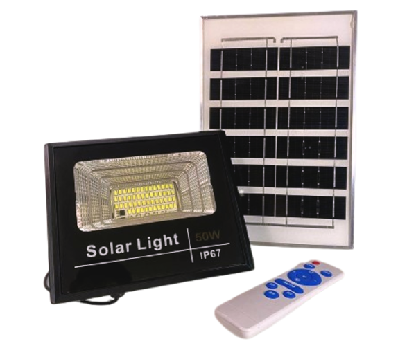 Imagen de FOCO  SOLAR CON PANEL 50W- US50W