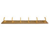 Imagen de COLGADOR 6 GANCHOS MADERA Y PLASTICO F3086