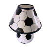 Imagen de LAMPARA CERAMICA 1030/1031 PELOTA NARANJA Y BLANCOYNEGRO