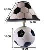 Imagen de LAMPARA CERAMICA 1030/1031 PELOTA NARANJA Y BLANCOYNEGRO