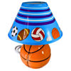 Imagen de LAMPARA CERAMICA 1030/1031 PELOTA NARANJA Y BLANCOYNEGRO