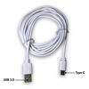 Imagen de CABLE TIPO C PVC BLANCO DZ671