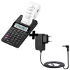 Imagen de CALCULADORA CON IMPRESORA  + CARGADOR DE PARED 220 V
