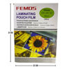 Imagen de LAMINAS X100 PARA PLASTIFICAR 216X303MM  100/125MIC MARCA FEMOS