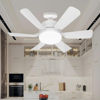 Imagen de VENTILADOR  TECHO CON ROSCA 6 ASPAS LUZ Y CONTROL- L7154