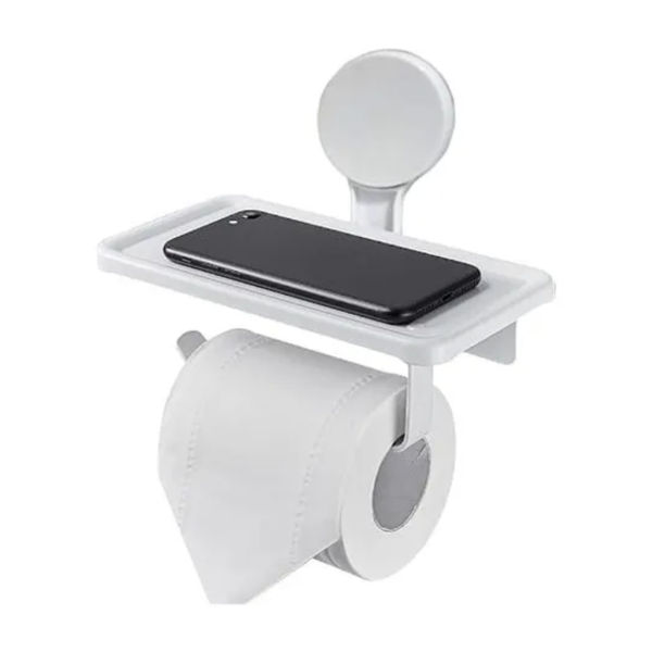 Imagen de PORTA ROLLO BAÑO AUTOADHESIVO H014 18X11.5CM