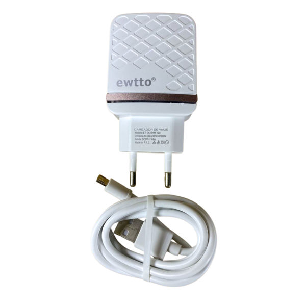 Imagen de CARGADOR MICRO USB 3.8A EWTTO- E6254