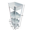 Imagen de CARRITO PLASTICO 4 PISOS "FASHION RACK"-518-95