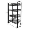 Imagen de CARRITO 4 ESTANTES METAL 83X43X26-XTC1640