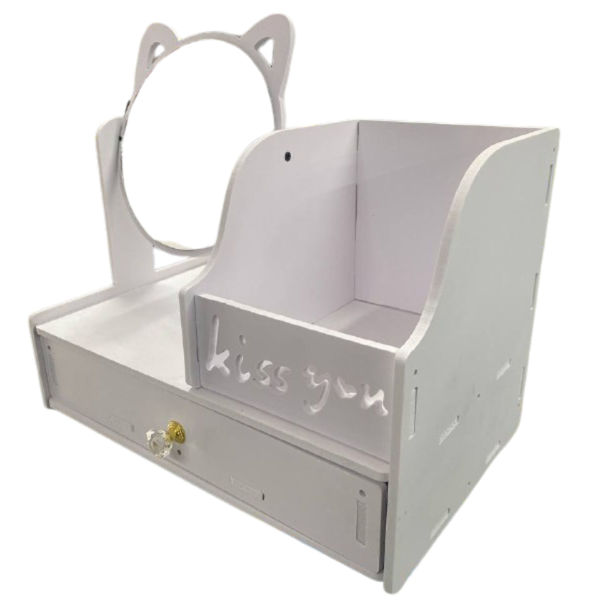 Imagen de ORGANIZADOR MADERA CON ESPEJO ZY-2918