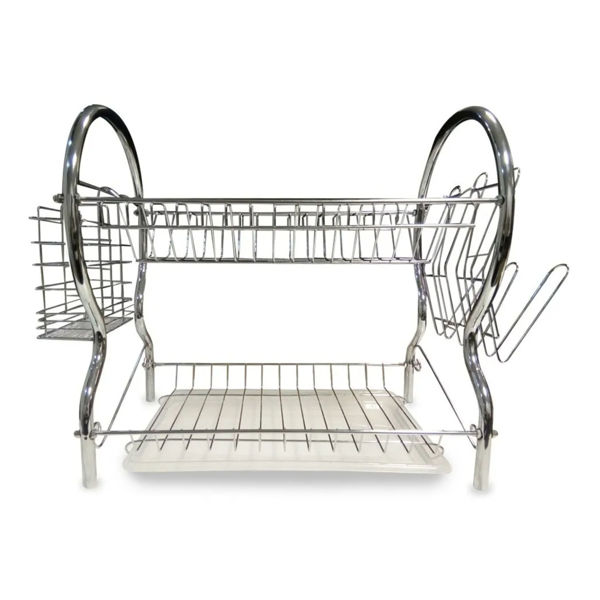 Imagen de ESCURRIDOR METAL 2 PISOS 40X25X37CM-8051S-40