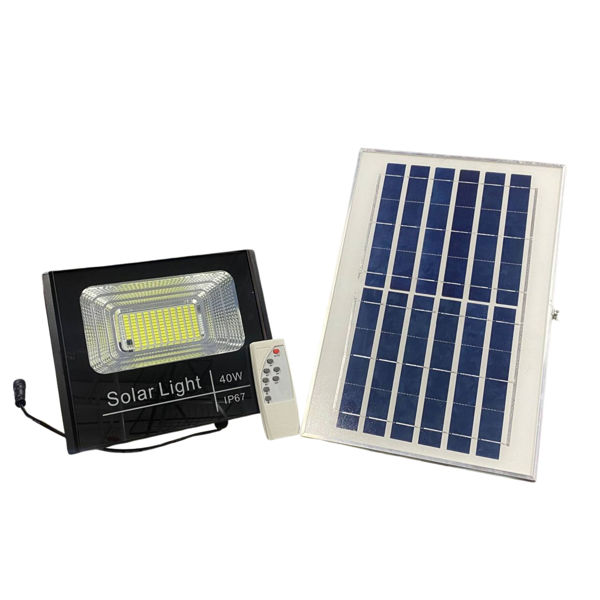 Imagen de FOCO EXTERIOR C/PANEL SOLAR US40W