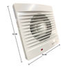 Imagen de EXTRACTOR DE BAÑO 10CM DUCTO-007-100 HQS4C/APC-10A-HX3/KHGC