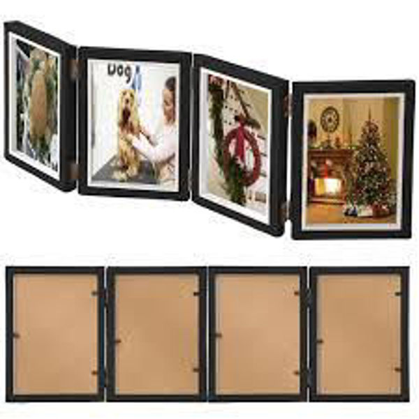 Imagen de PORTA FOTOS X4 10X15 C/VISAGRA EN CAJA pk-1815-4b