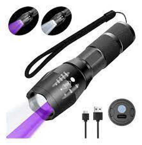 Imagen de LINTERNA  800MAH LUZ BLANCA , BATERIA 18650 CABLE TIPO C-TX6