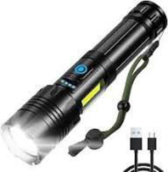 Imagen de LINTERNA  1200MAH LUZ BLANCA , LED, COB TYPE C-8906