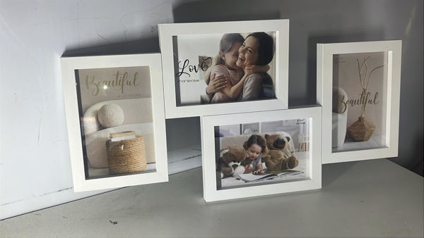 Imagen de PORTA FOTOS X4 10X15 CON DISEÑO CAJA pk-1815-4b