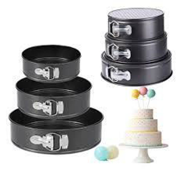 Imagen de SET X3 MOLDE TORTAS ANTIADHERENTE QCCJ88