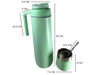 Imagen de TERMO 180ML-1200ML +  MATES+ BOMBILLA - ACERO INOX*- -2-22-