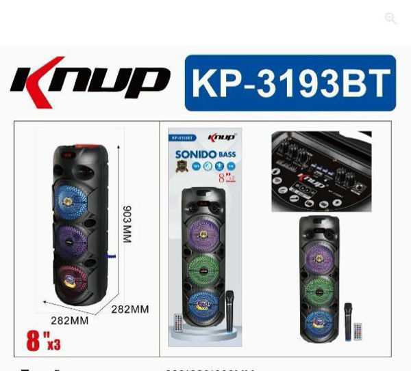 Imagen de CAJA ACÚSTICA  KP3193BT 8"X3