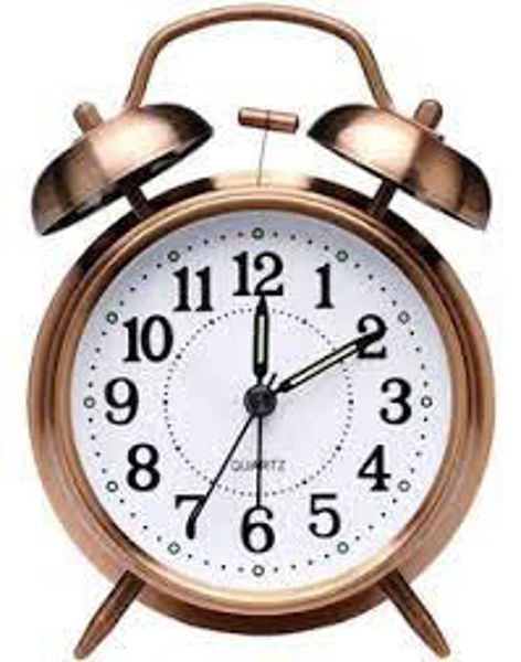 Imagen de DESPERTADOR DOBLE CAMPANA 9X5X12.5CM- S32