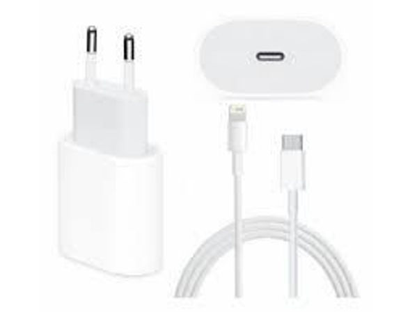 Imagen de CARGADOR CELULAR 20W CON CABLE IPHONE