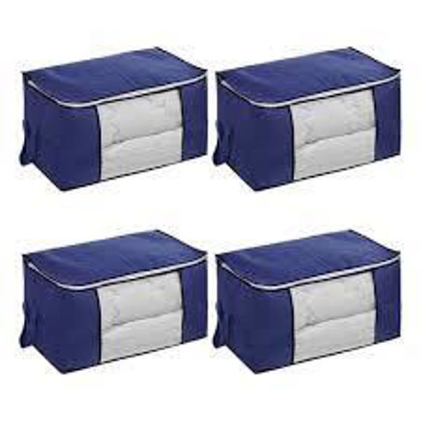 Imagen de CAJA ORGANIZADORA ALMACENAJE PLEGABLE FPA6040 60X40X35-AZUL