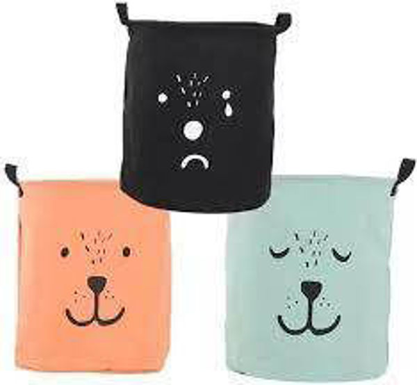 Imagen de CANASTO ORGANIZADOR DE TELA 40X70CM SN4070-GRIS