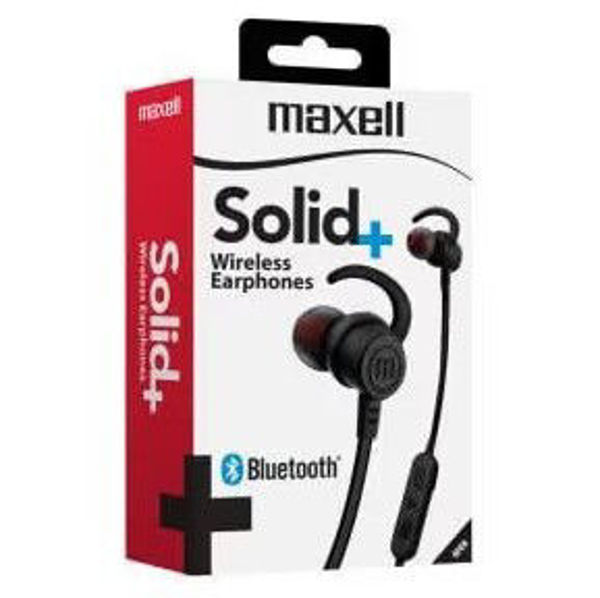 Imagen de AURICULAR BLUETOOTH SOLID EARPHONE MAXELL-  EB-BT100-NEGRO