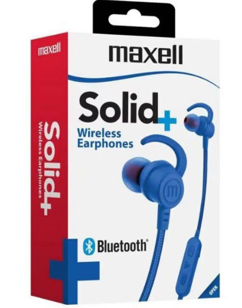 Imagen de AURICULAR BLUETOOTH SOLID EARPHONE MAXELL-  EB-BT100-AZUL