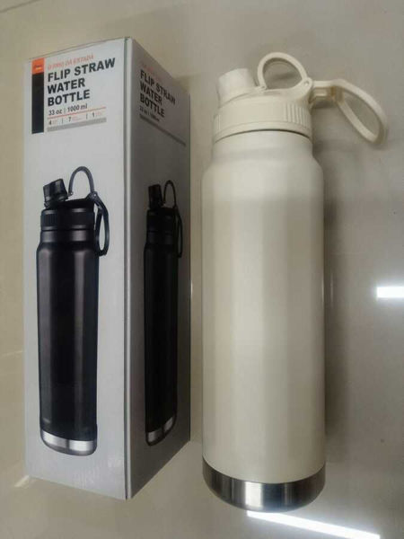Imagen de BOTELLA TERMICA ACERO INOX 1L-LDB1000-BLANCO