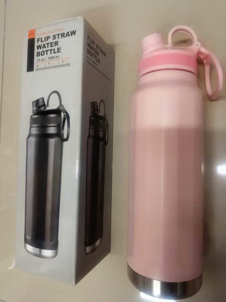 Imagen de BOTELLA TERMICA ACERO INOX 1L-LDB1000-ROSA